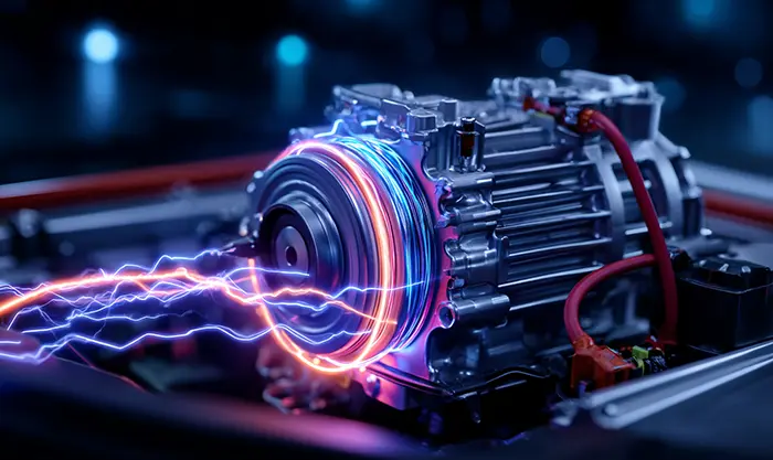 Alternateur et batterie connectés sur véhicule hybride