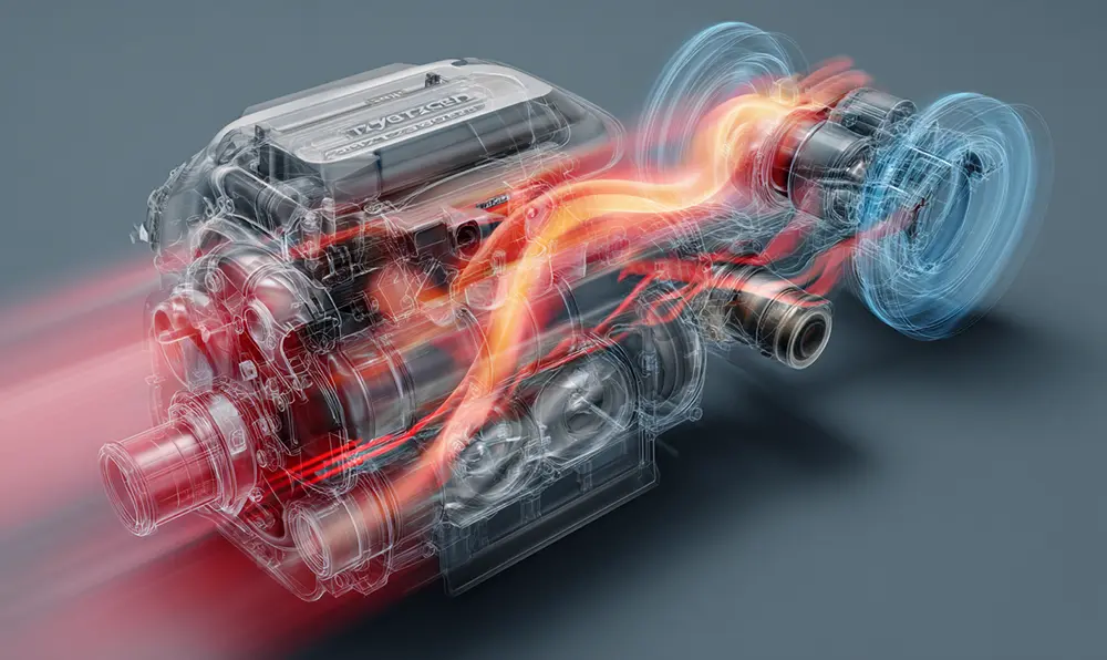 p0234 : Illustration d’un moteur turbocompressé en surpression