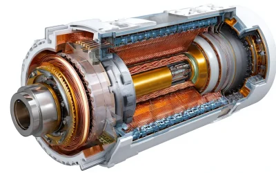 Moteur triphasé : champ tournant, stator et rotor