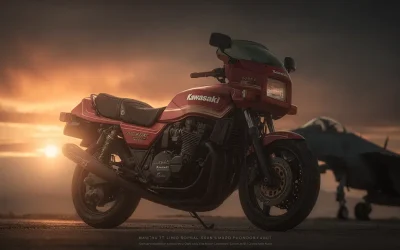 Kawasaki GPZ 900 R et Ninja H2 : icônes de Top Gun