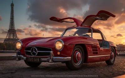 Mercedes 300 SL : icône portes papillon et héritage course