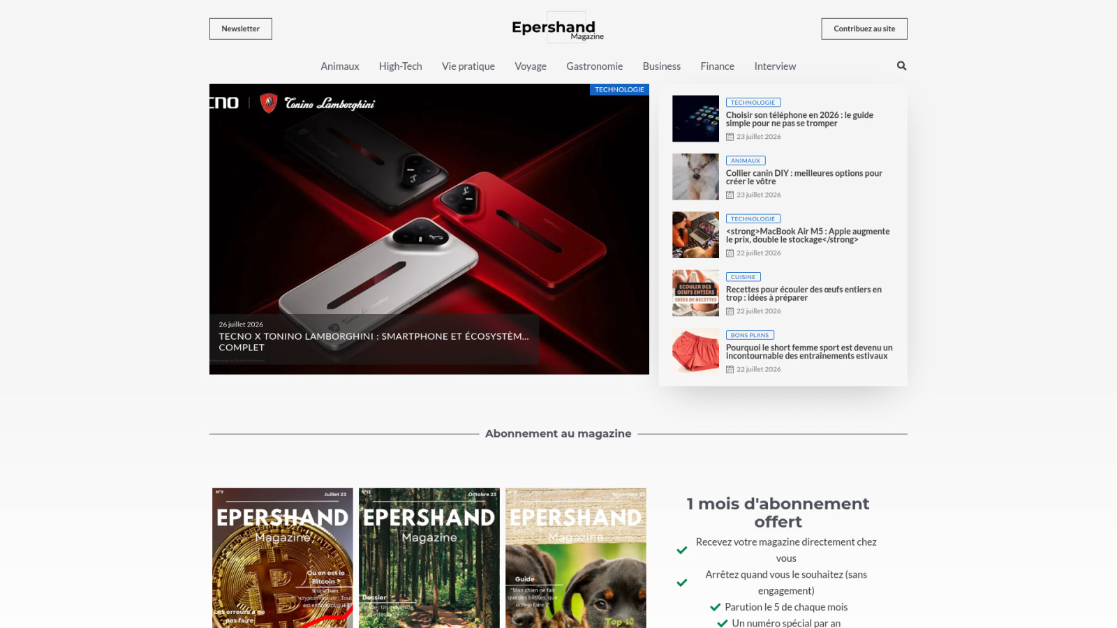 Pourquoi Epershand Magazine redéfinit l'information hybride 🧭